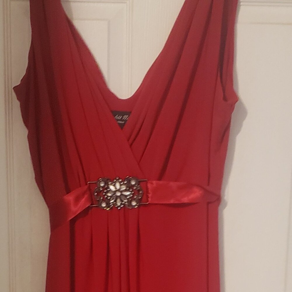 Scarlett Nite Woman Ref Dress-18W-Ribbon Jeweled Belt